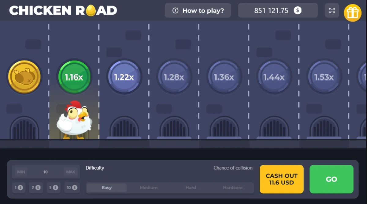Chicken Road Demo Screen